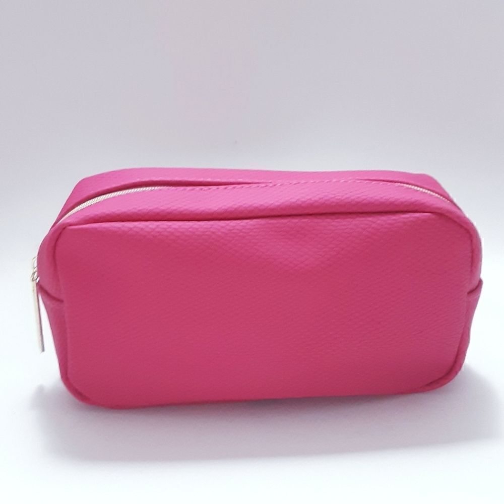 New Lancôme Pink Textured Cosmetics Bag